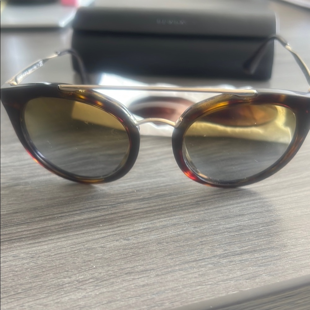 Prada SPR23S 52 22 2AU-6S1 140 3N Tortoise Shell Sunglasses - Picture 2 of 8